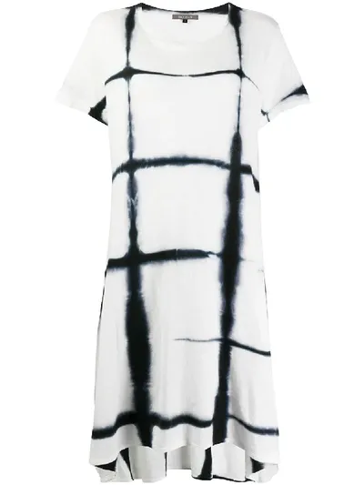 Suzusan Tie-dye T-shirt Dress In White