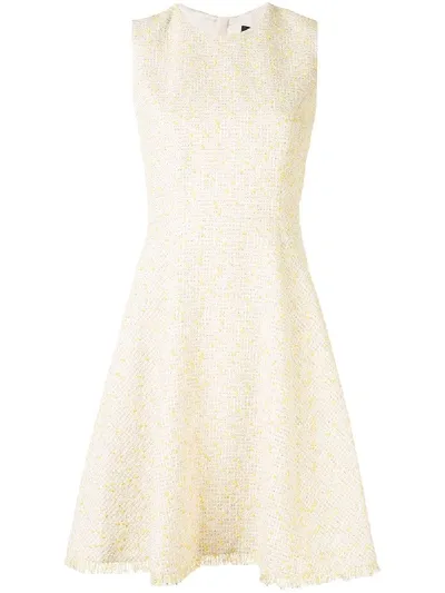 Paule Ka Fit And Flare Dress In Yellow