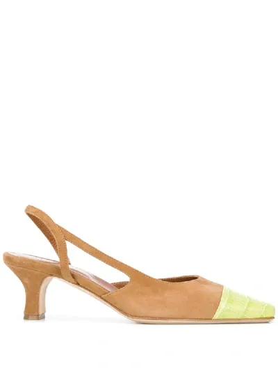 Paris Texas Colour-block 65mm Pumps In Brown