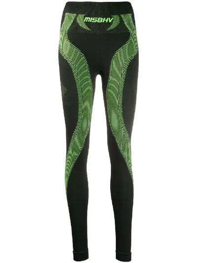 Misbhv Sport Active Wear Leggings In Green