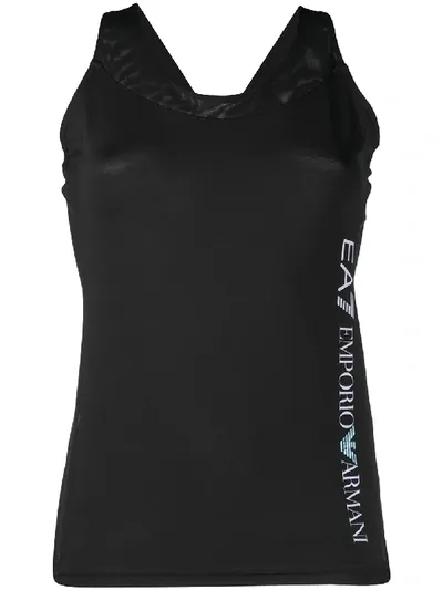 Ea7 Ventus 7 Compression Tank Top In Black