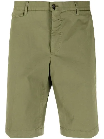 Pt01 Plain Knee-high Chinos In Green