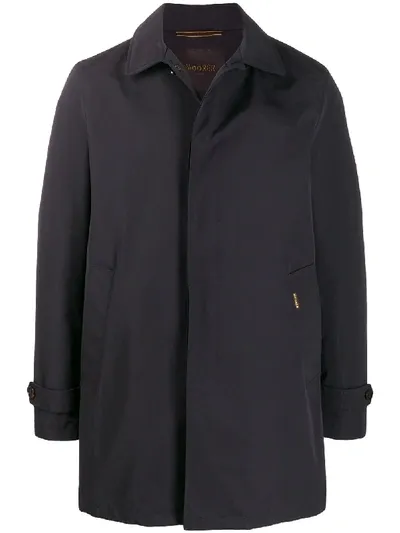 Moorer Vittor Single-breasted Coat In Blue