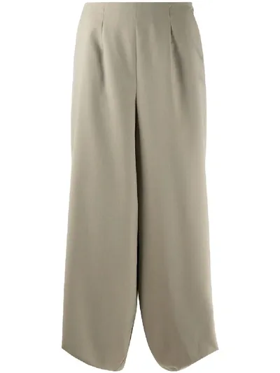 Enföld High-waisted Wide Leg Trousers In Neutrals