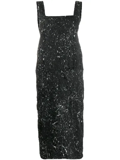 Barbara Bologna Distressed-effect Pinafore In Black