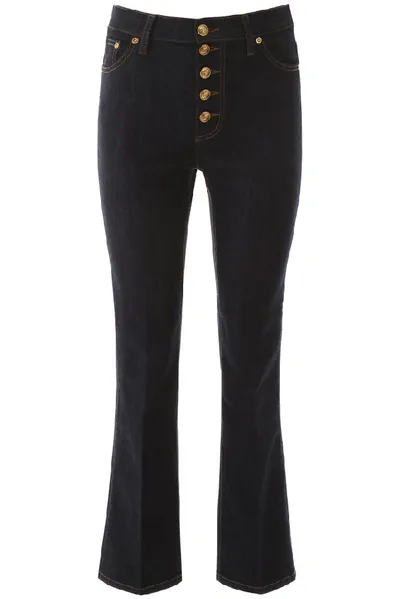 Tory Burch High-rise Bootcut Jeans In Blue