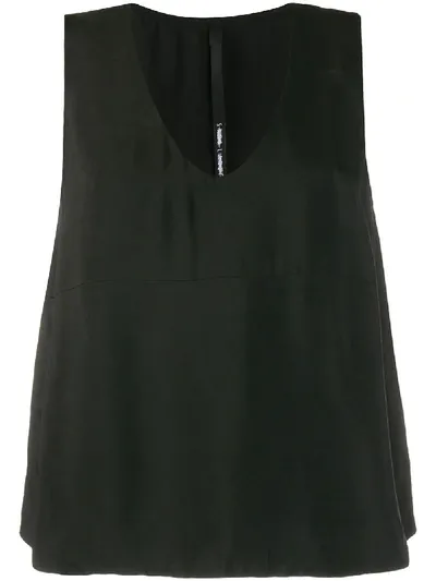 Sara Lanzi Loose-fit Vest In Black