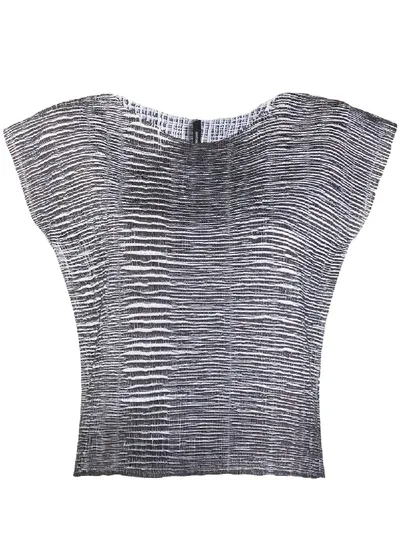 Pierantoniogaspari Crinkled Top In Grey