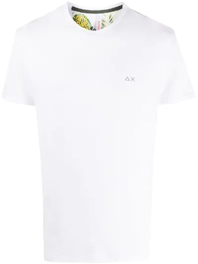 Sun 68 Short Sleeve T-shirt In White