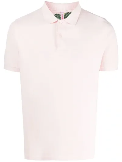 Sun 68 Short Sleeve Polo Shirt In Pink