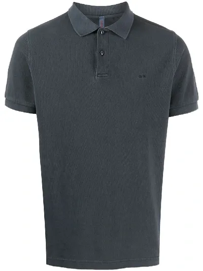 Sun 68 Short Sleeve Polo Shirt In Grey