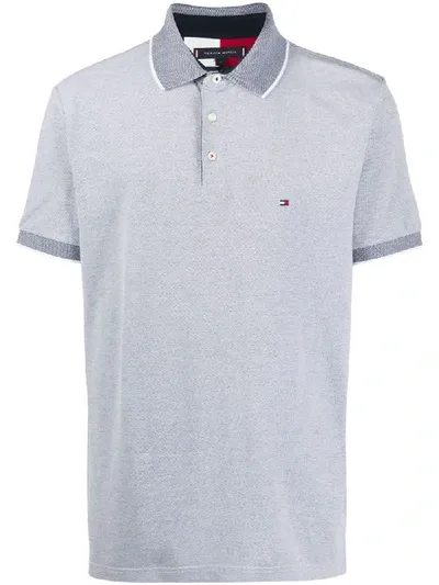 Tommy Hilfiger Oxford Tipped Polo Shirt In Blue