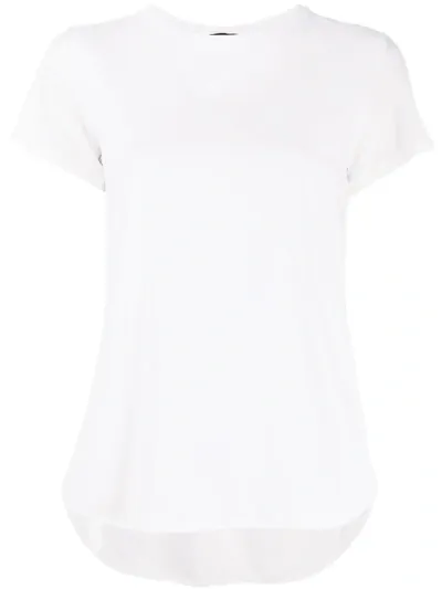 Aspesi Curved Hem T-shirt In White