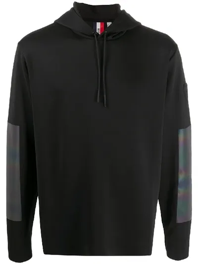 Rossignol Iridescent Patch Hooded Sweatshirt In Black