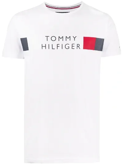 Tommy Hilfiger Printed Logo T-shirt In White