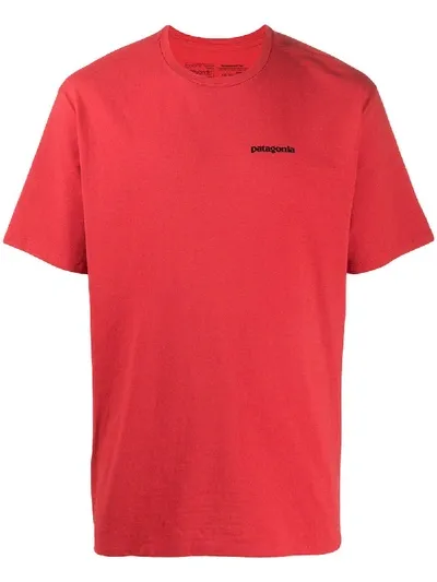 Patagonia P-6 Logo Responsibili-tee® T-shirt In Red