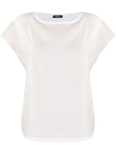 Peserico Short-sleeved T-shirt In White