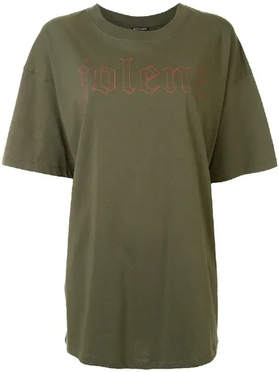 Ann Demeulemeester Jolene Printed T-shirt In Green