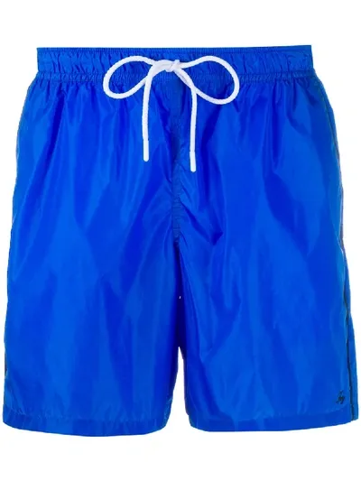 Fay Drawstring Waist Swimming Shorts In Blue