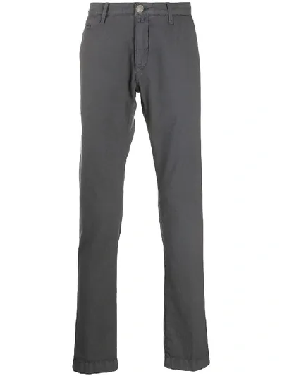 Jacob Cohen Bobby Comfort Slim-fit Chinos In Grey