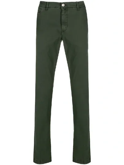 Jacob Cohen Slim Fit Chinos In Green