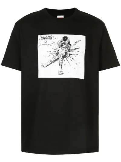 Supreme Akira Yamagata Print T-shirt In Black