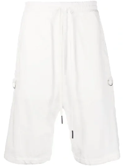 Andrea Ya'aqov Drop-crotch Track Shorts In White