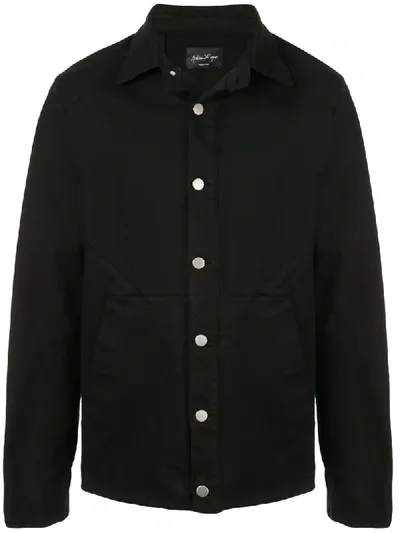 Andrea Ya'aqov Denim Shirt Jacket In Black