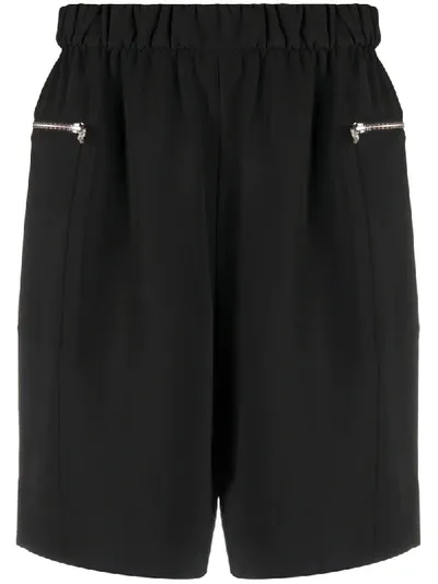 Calvin Klein Travel Crepe Shorts In Black