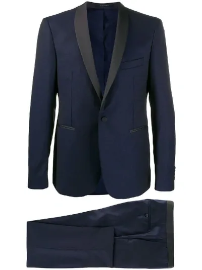 Tagliatore Single-breasted Two-piece Suit In Blue