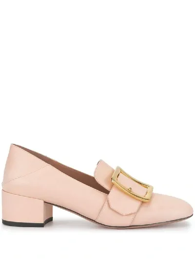 Bally Buckled 45mm Slip-on Pumps In Pink