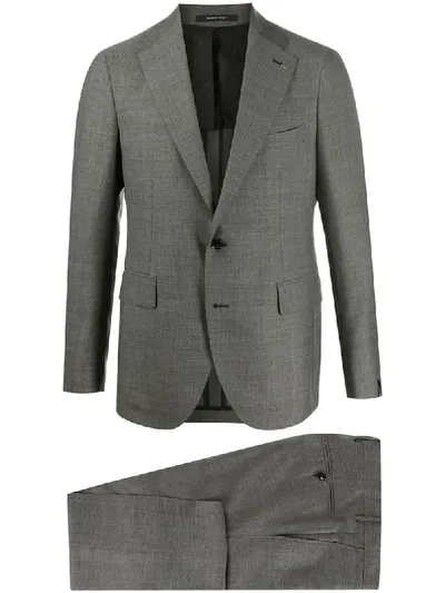 Tagliatore Woven Two-piece Suit In Grey