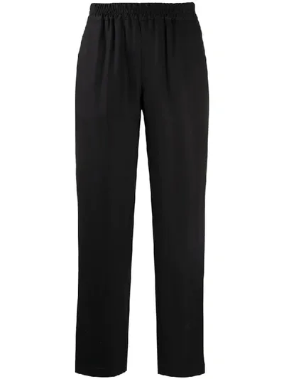 Sunspel Elasticated Waist Trousers In Black