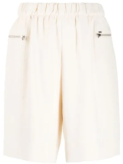 Calvin Klein Travel Crepe Shorts In Neutrals