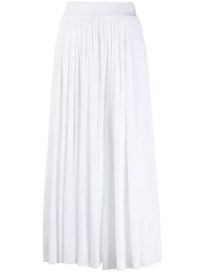 Alexandre Vauthier Cropped Wide-leg Trousers In White