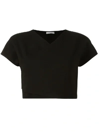 Dušan Stretch Wrap Top In Black