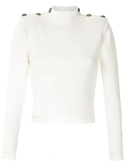 Andrea Bogosian Remi Knit Blouse In Neutrals