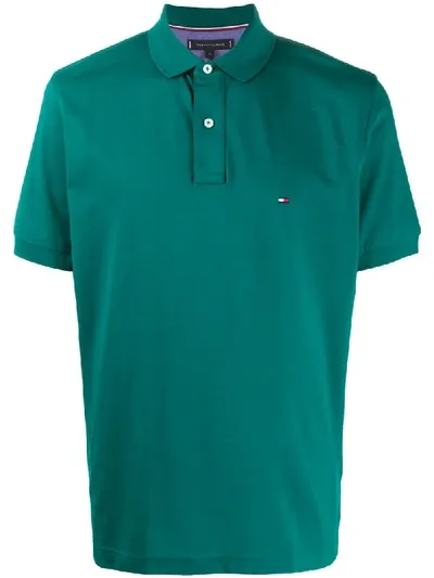 Tommy Hilfiger Short Sleeve Relaxed Fit Polo Shirt In Green