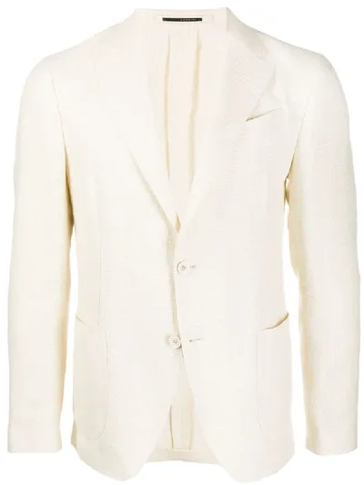 Lardini Tailored Single-breasted Blazer In White