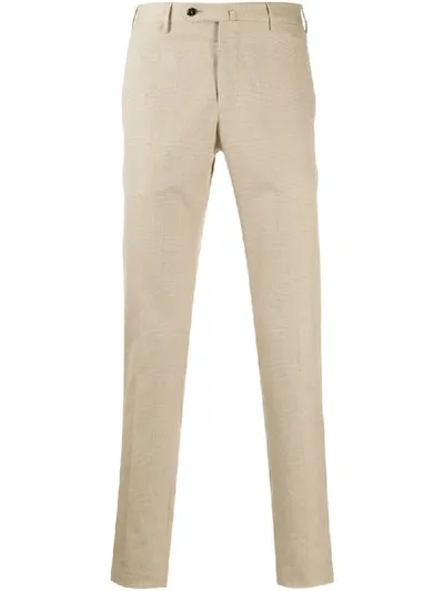 Pt01 Mid-rise Straight Leg Trousers In Neutrals