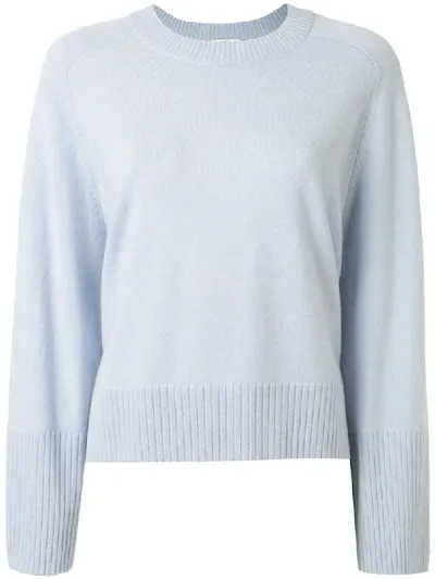 Allude Fine Knit Jumper In Blue