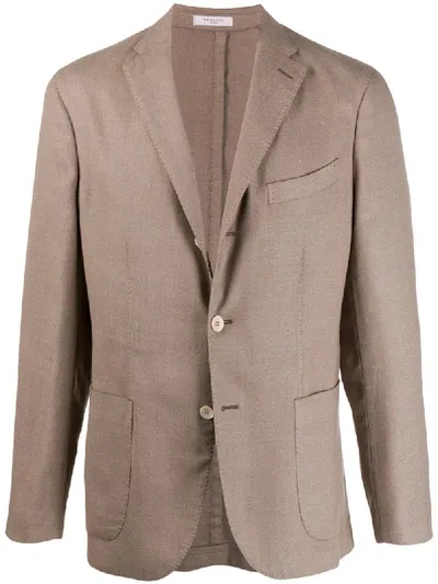 Boglioli Single-breasted Regular Blazer In Brown