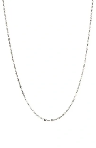 Bony Levy 14k Gold Beaded Chain Necklace In White Gold