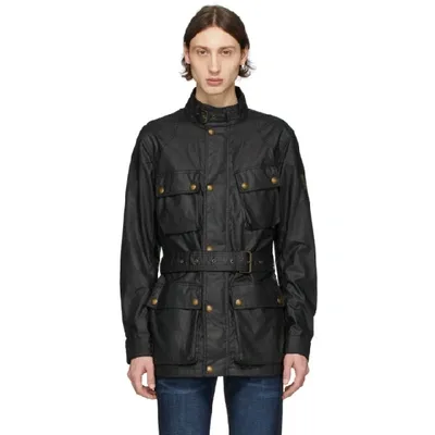 Belstaff Black Waxed Trialmaster Jacket