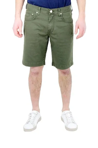 Jacob Cohen Fitted Bermuda Shorts In Green