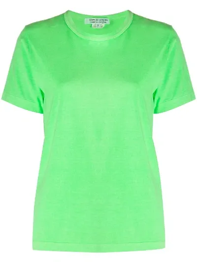 Comme Des Garçons Faded Effect T-shirt In Green