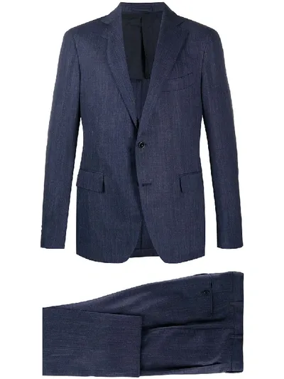 Lardini Single-breasted Two-piece Suit In Blue