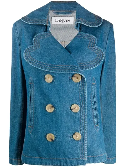 Lanvin Oversized Denim Jacket In Blue