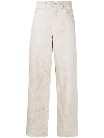 Our Legacy Full Cut High-rise Wide-leg Jeans In Neutrals