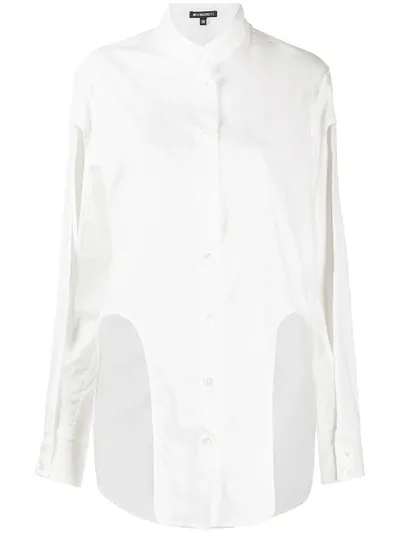 Ann Demeulemeester Cutout-detail Shirt In White